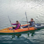 قایق بادی کایاک دو نفره Aquaglide مدل Deschutes 145